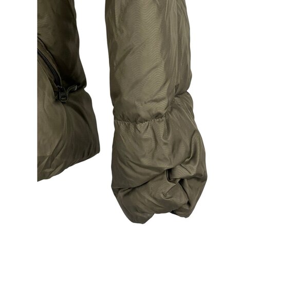Nike Sportswear Olive Green Quilted Down Puffer Hooded Jacket L Outdoor Gorpcore - Picture 7 of 11